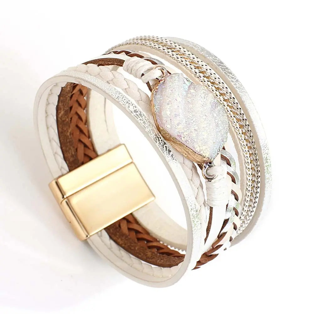 Amorcome Braided Leather Bracelet Coco & Dee
