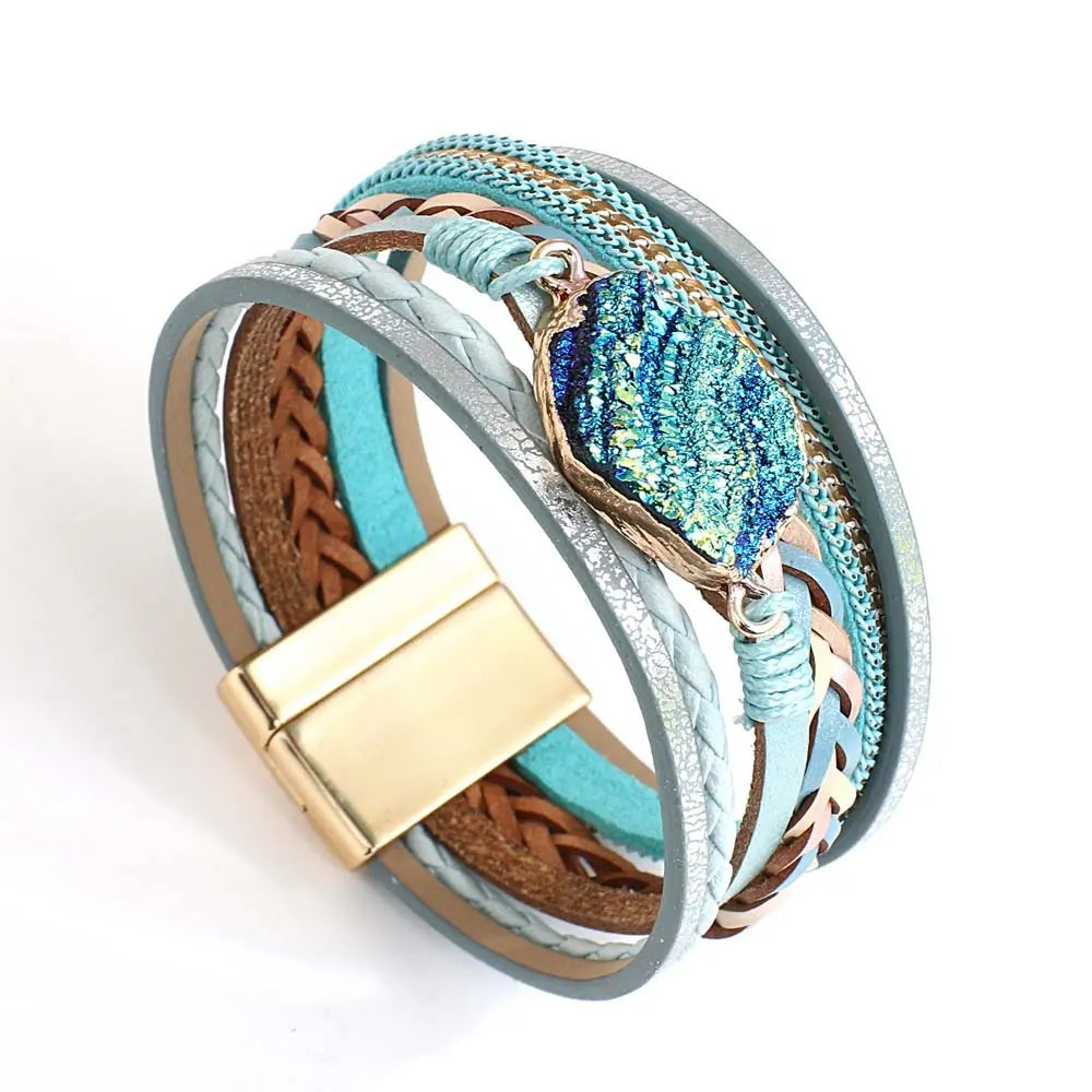 Amorcome Braided Leather Bracelet Coco & Dee