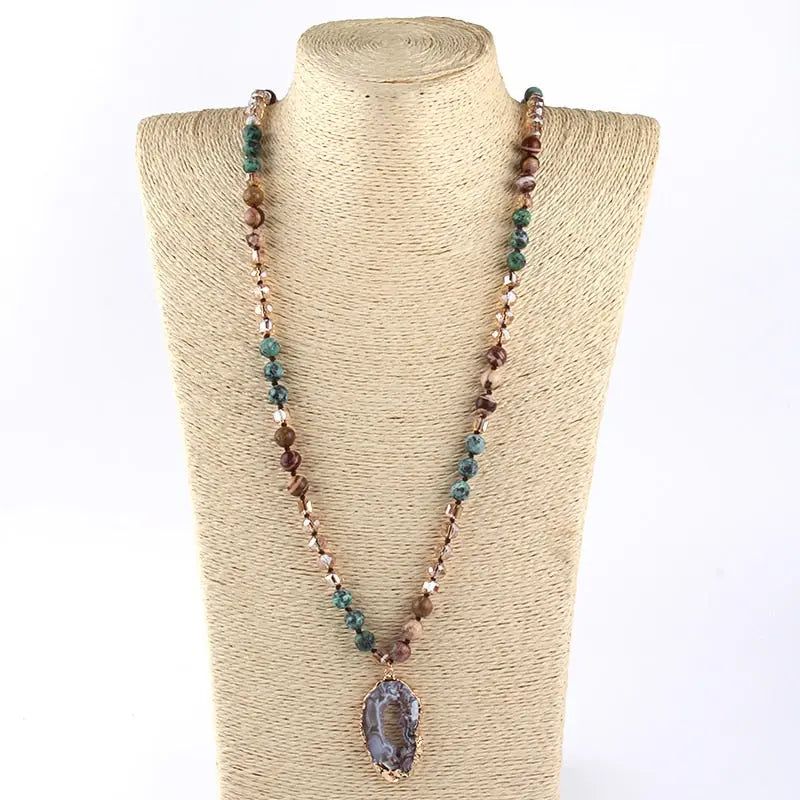 Bohemian Stone Pendant Coco & Dee
