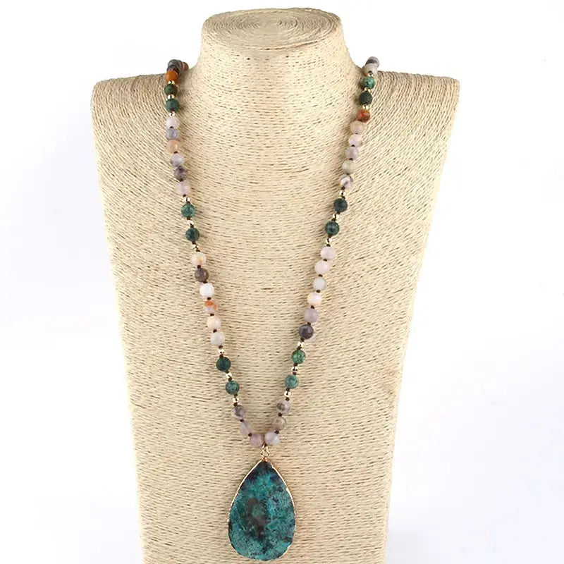 Boho Natural Stone Pendant Coco & Dee