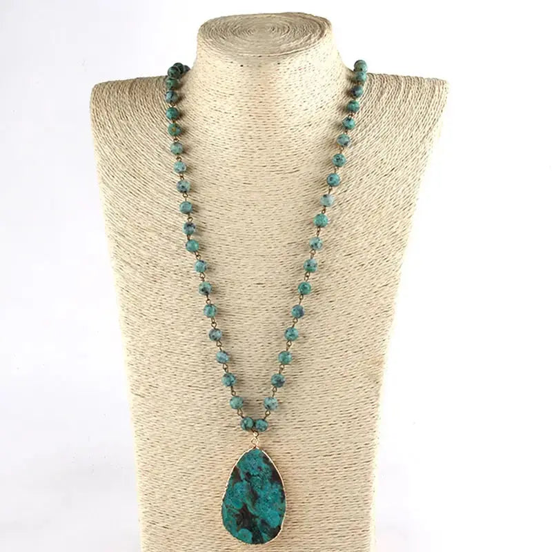 Boho Natural Stone Pendant Coco & Dee