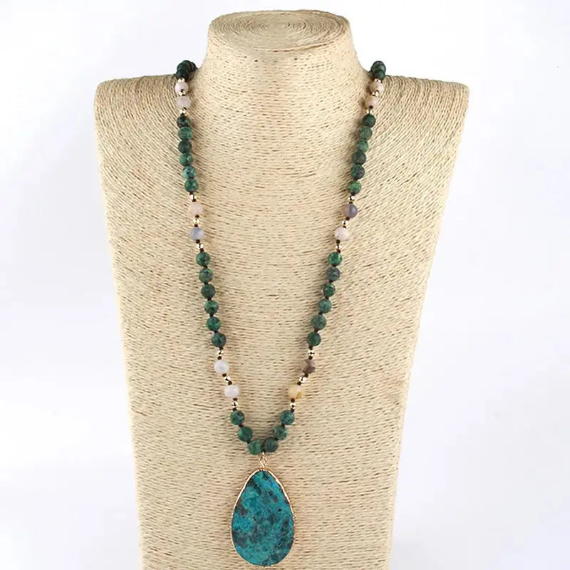 Boho Natural Stone Pendant Coco & Dee