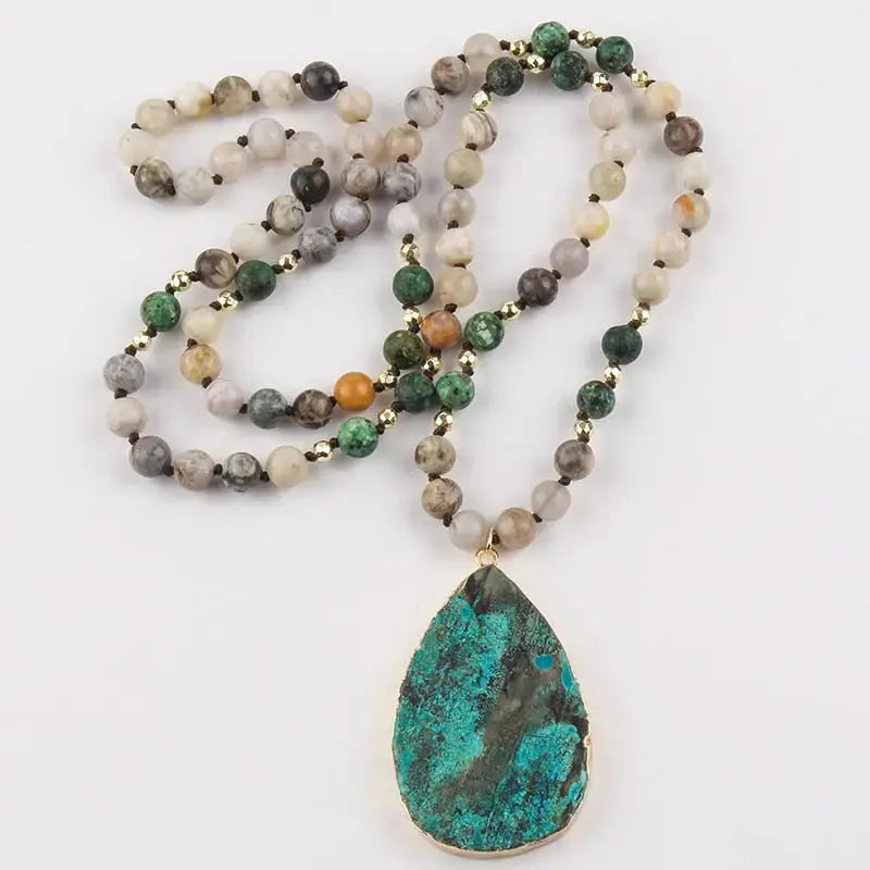 Boho Natural Stone Pendant Coco & Dee