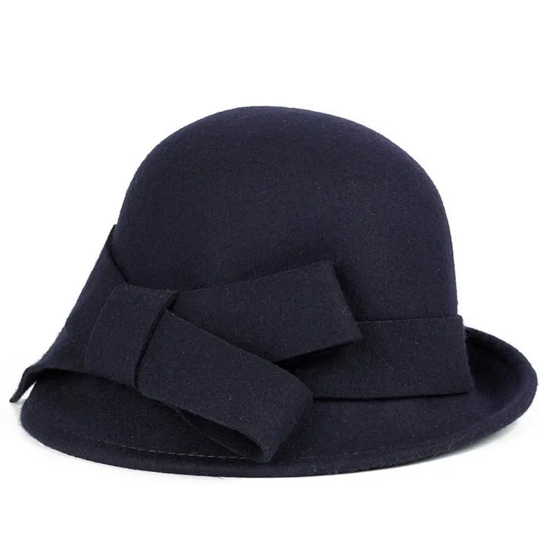 Bowknot Wool Felt Hat Coco & Dee