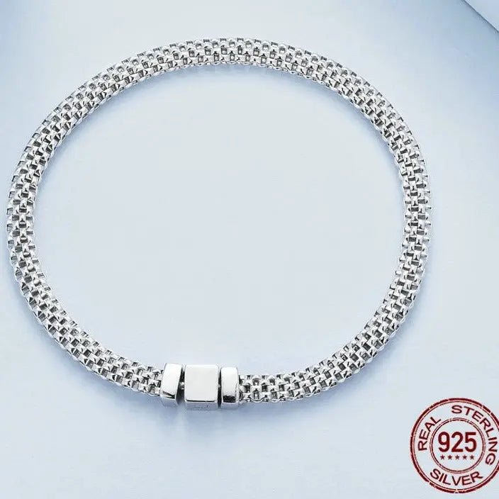 Braided Silver Bracelet Coco & Dee