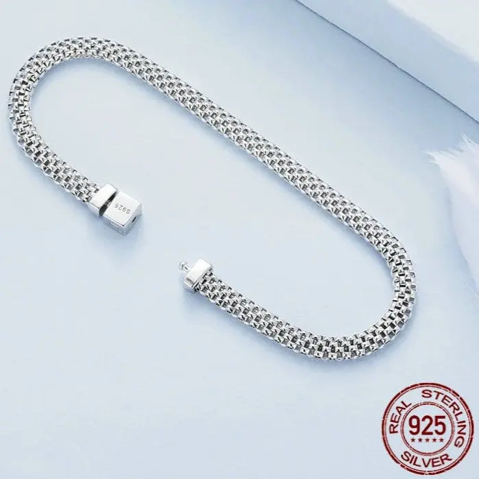 Braided Silver Bracelet Coco & Dee