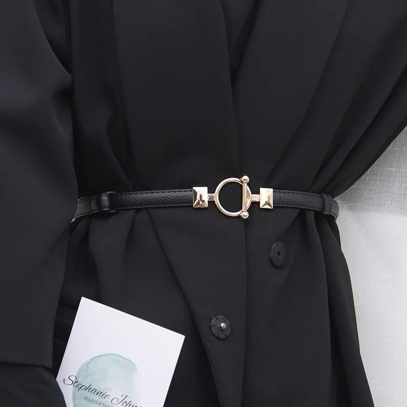 Daisy Leather Thin Belt Coco & Dee
