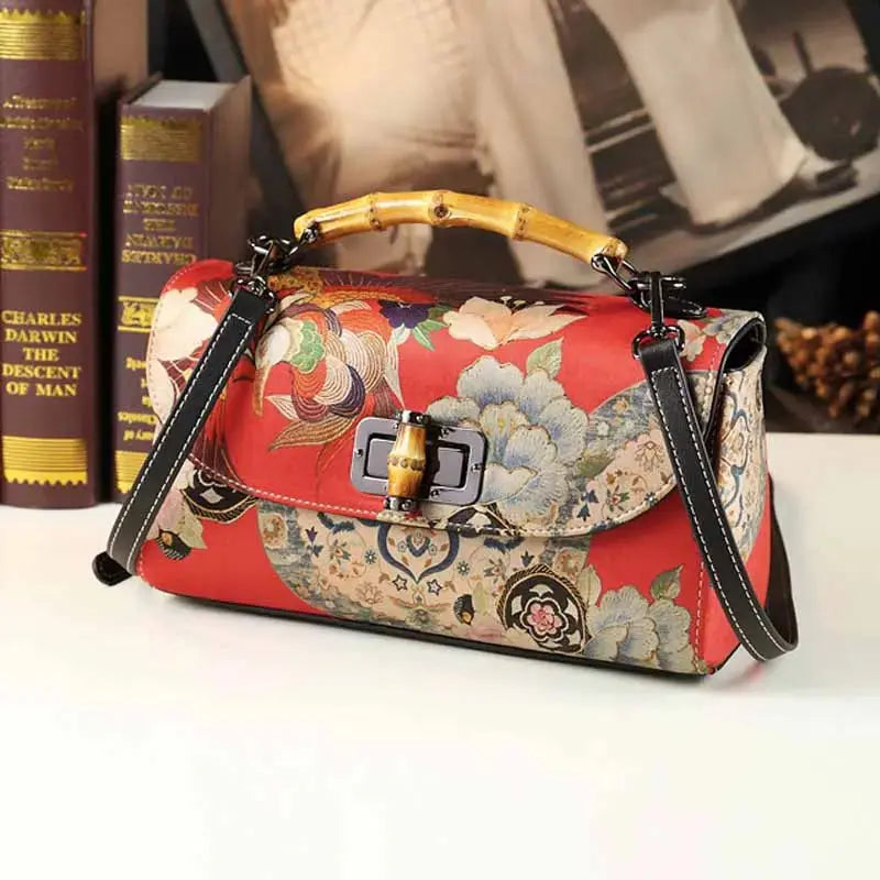 Flora Silk Handbag - Coco & Dee UK