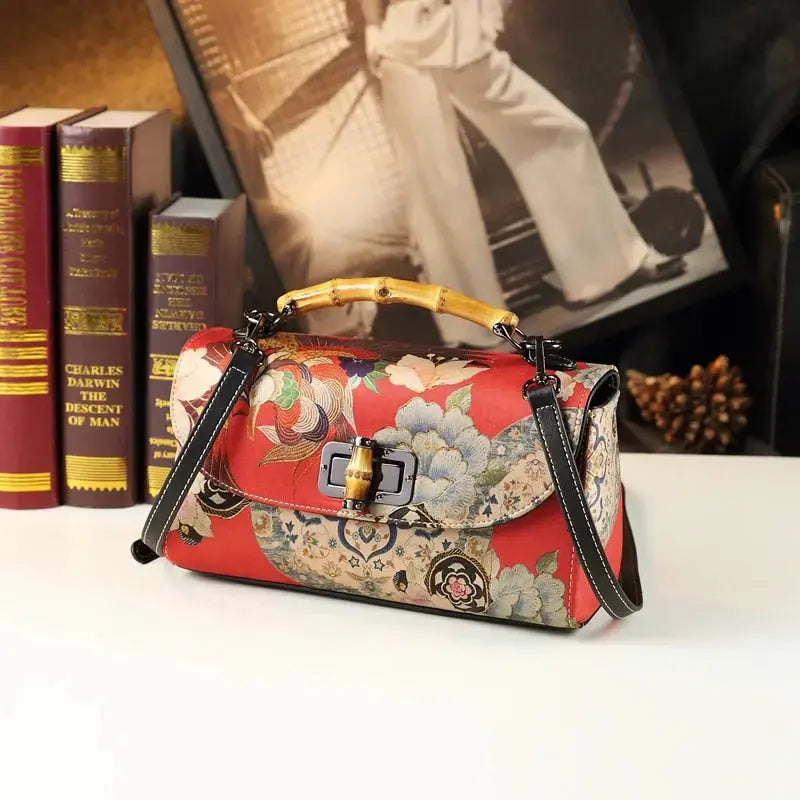 Flora Silk Handbag - Coco & Dee UK