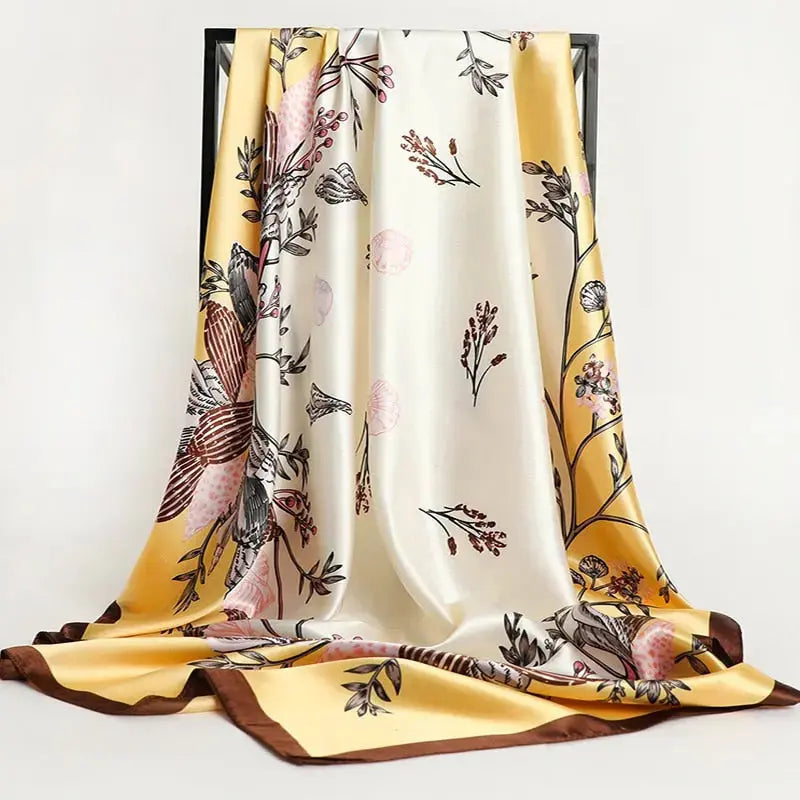 Floral Print Silk Scarf Coco & Dee