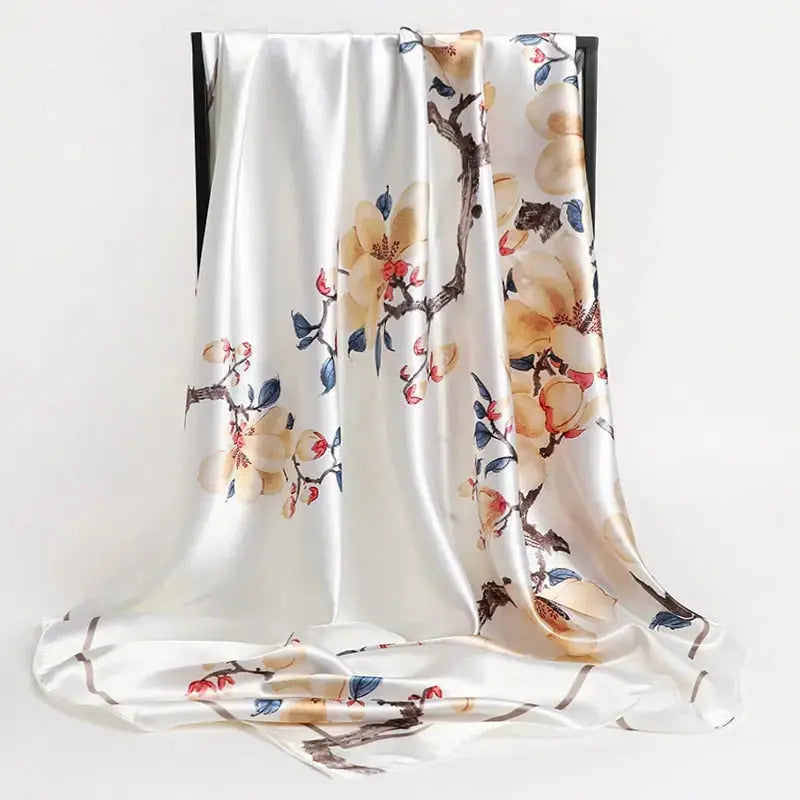 Floral Print Silk Scarf Coco & Dee