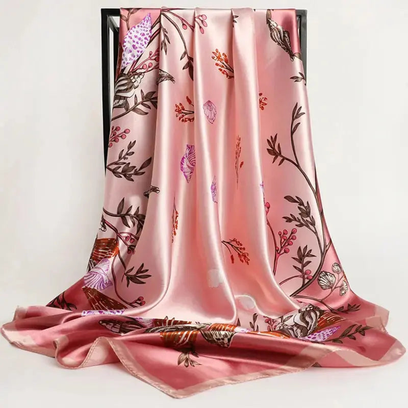 Floral Print Silk Scarf Coco & Dee