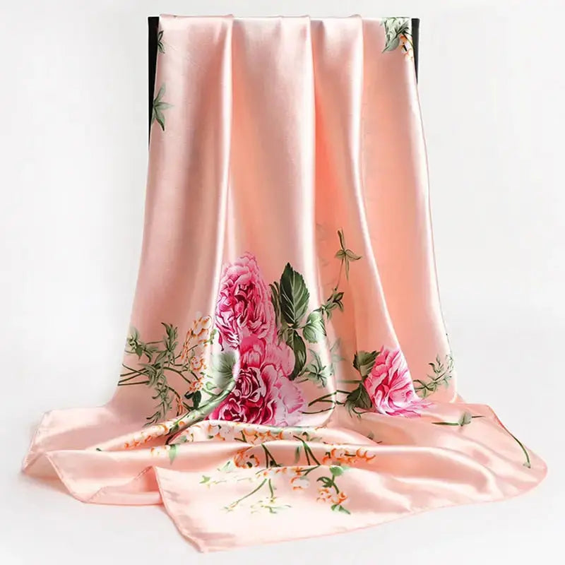 Floral Print Silk Scarf Coco & Dee