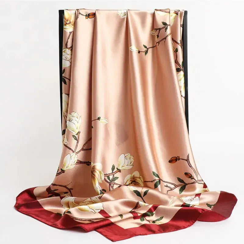 Floral Print Silk Scarf Coco & Dee