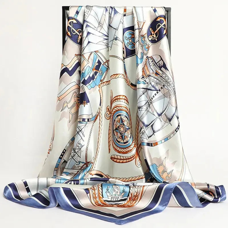 Floral Print Silk Scarf Coco & Dee