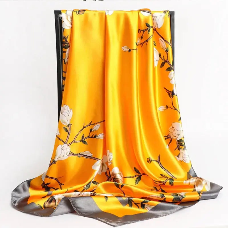Floral Print Silk Scarf Coco & Dee