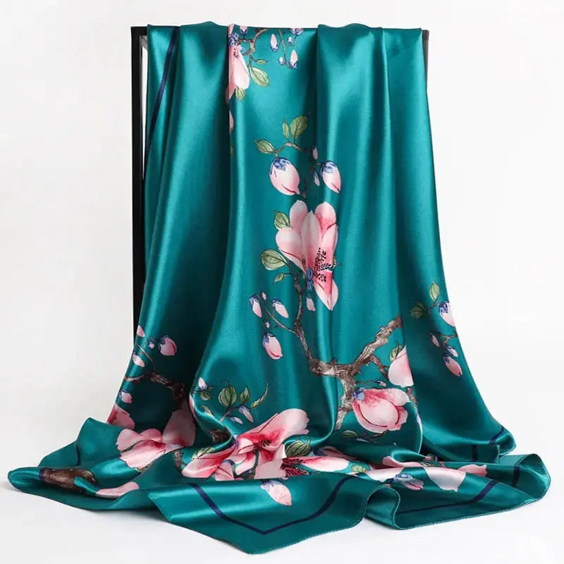 Floral Print Silk Scarf Coco & Dee