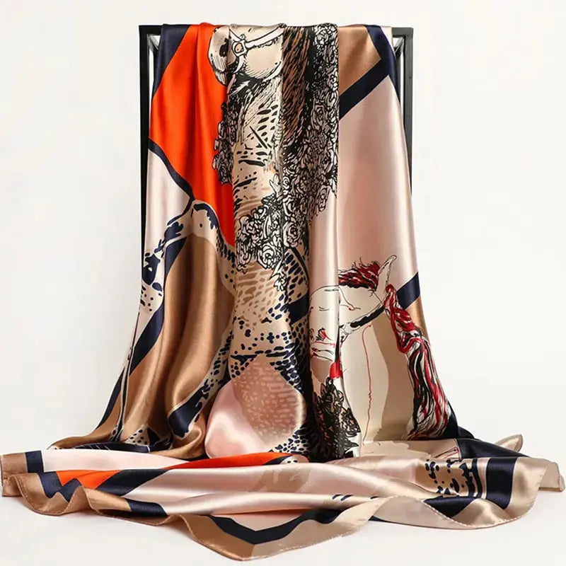 Floral Print Silk Scarf Coco & Dee