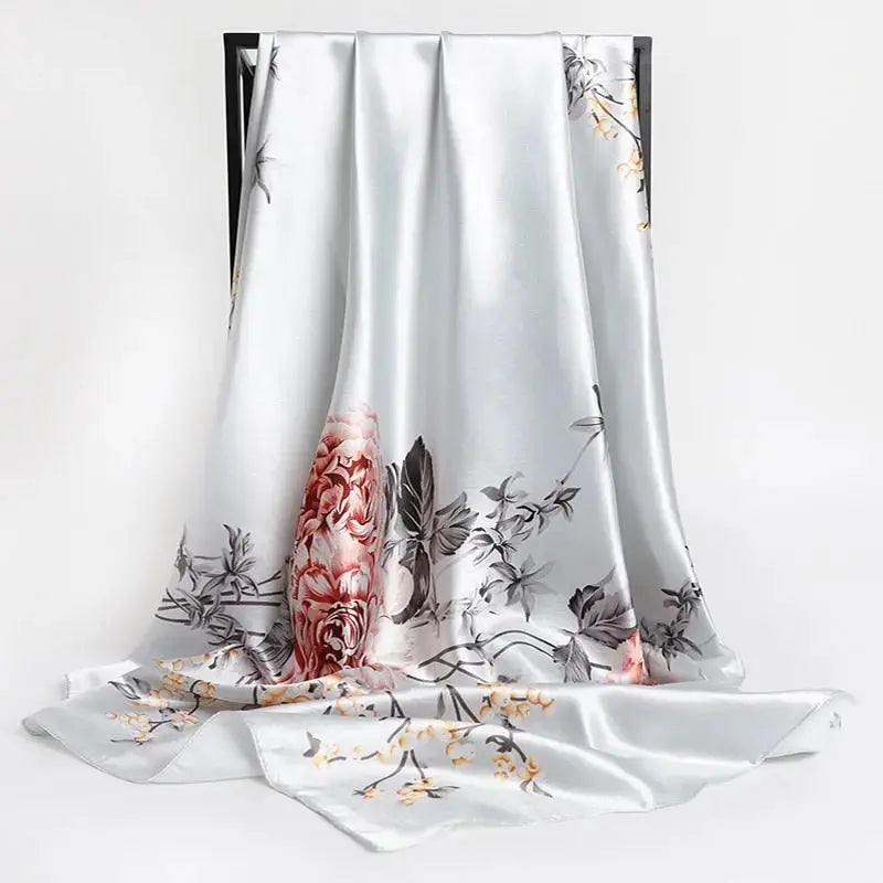 Floral Print Silk Scarf Coco & Dee