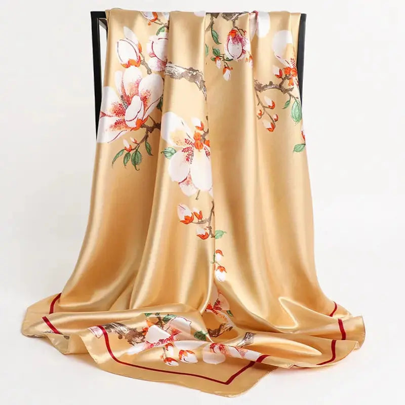 Floral Print Silk Scarf Coco & Dee