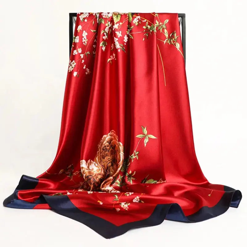 Floral Print Silk Scarf Coco & Dee