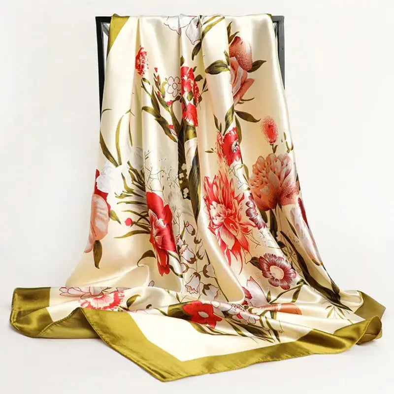 Floral Print Silk Scarf Coco & Dee