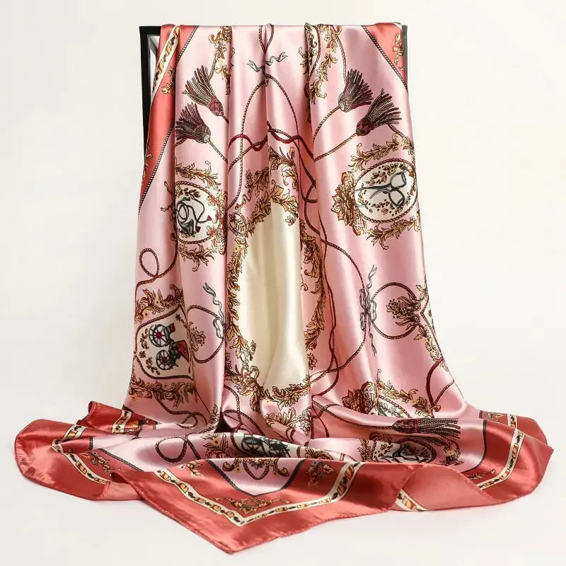 Floral Print Silk Scarf Coco & Dee