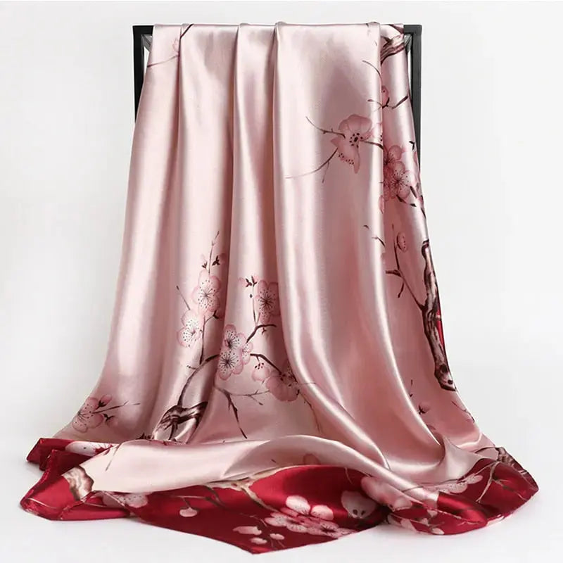Floral Print Silk Scarf Coco & Dee