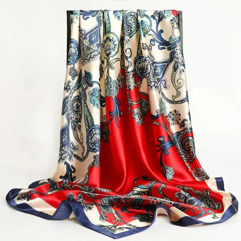 Floral Print Silk Scarf Coco & Dee