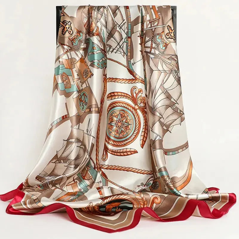 Floral Print Silk Scarf Coco & Dee
