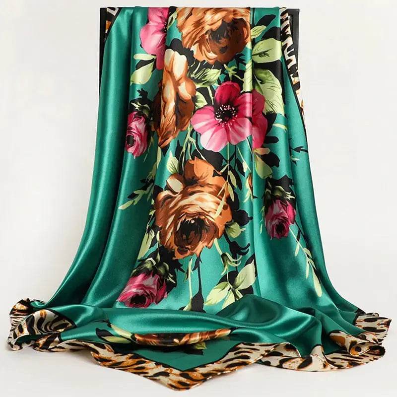 Floral Print Silk Scarf Coco & Dee