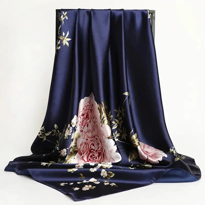 Floral Print Silk Scarf Coco & Dee
