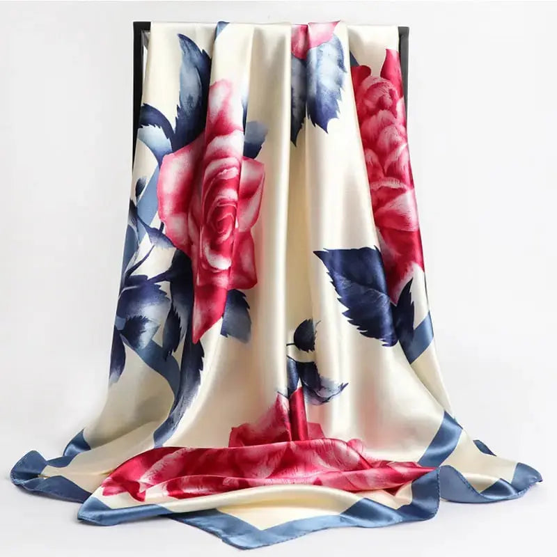 Floral Print Silk Scarf Coco & Dee