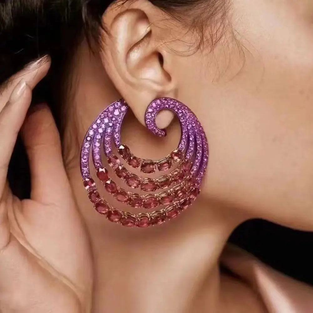 Flowers Circle Earrings Coco & Dee