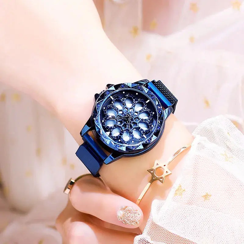 Rhinestones Flower Watch Coco & Dee