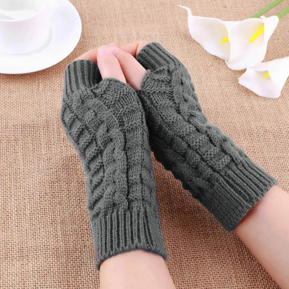 Half Finger Knitted Gloves Coco & Dee