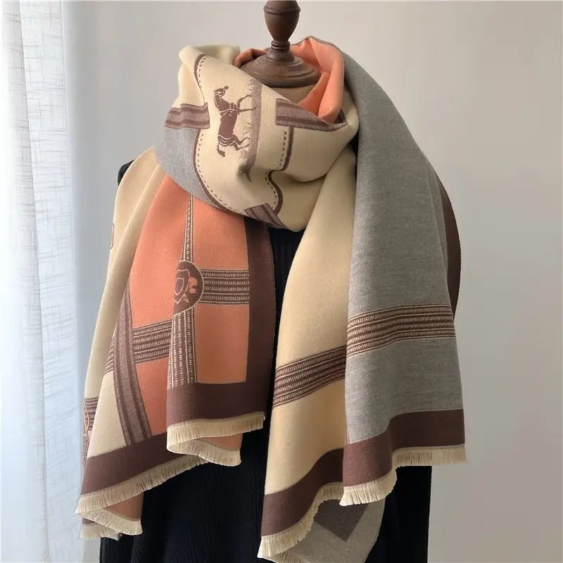 Horse Print Shawl Coco & Dee