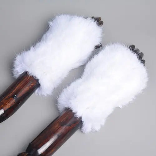 Knitted Faux Fur Gloves Coco & Dee