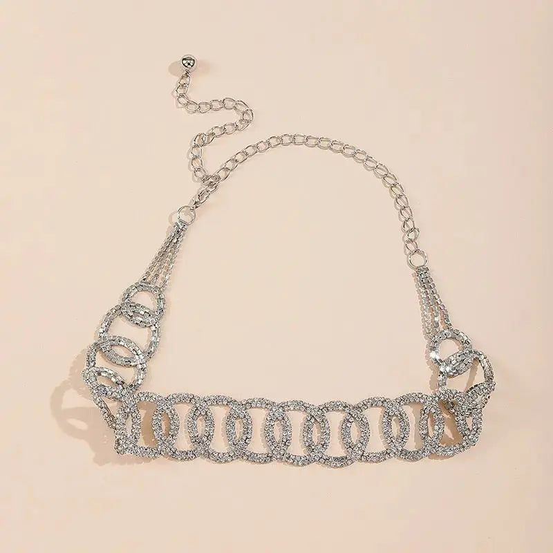 Mia Rhinestone Chain Belt - Coco & Dee UK