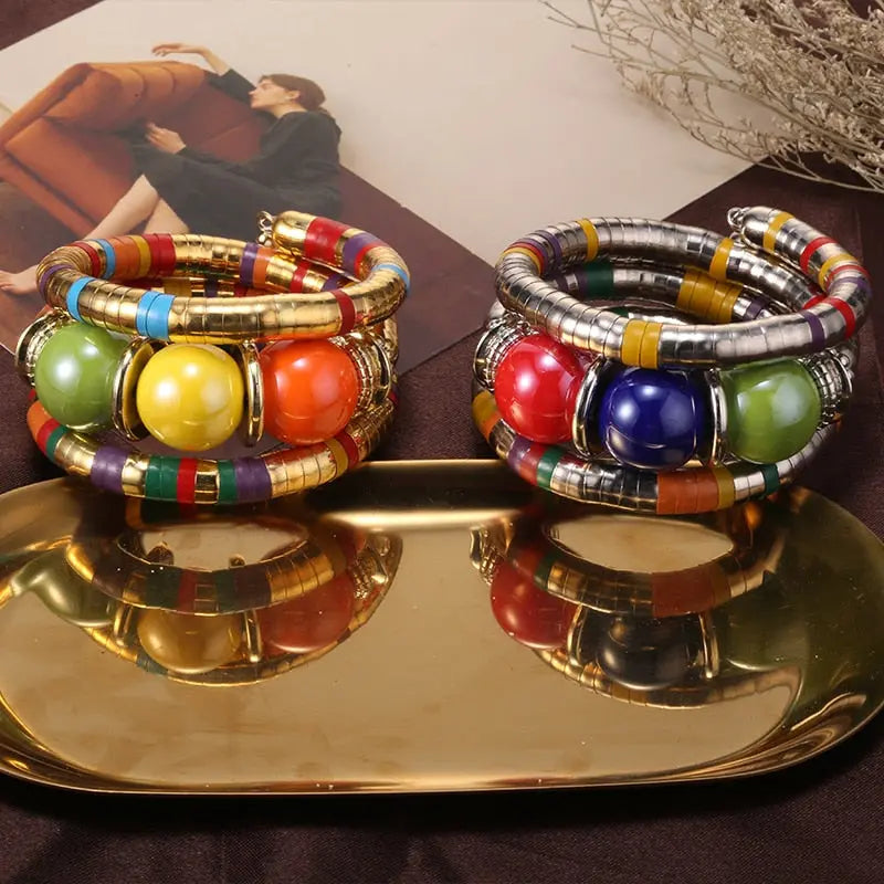 Natural Stone Snake Bangle Coco & Dee