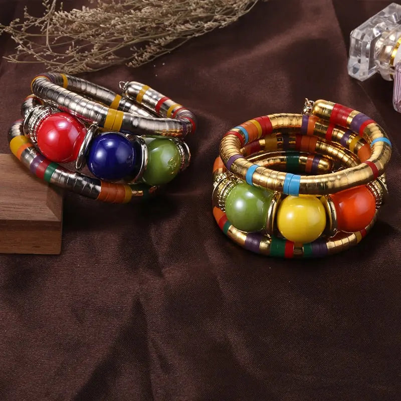 Natural Stone Snake Bangle Coco & Dee