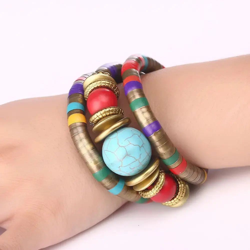 Nicole Natural Stone Multilayer Bracelet Coco & Dee