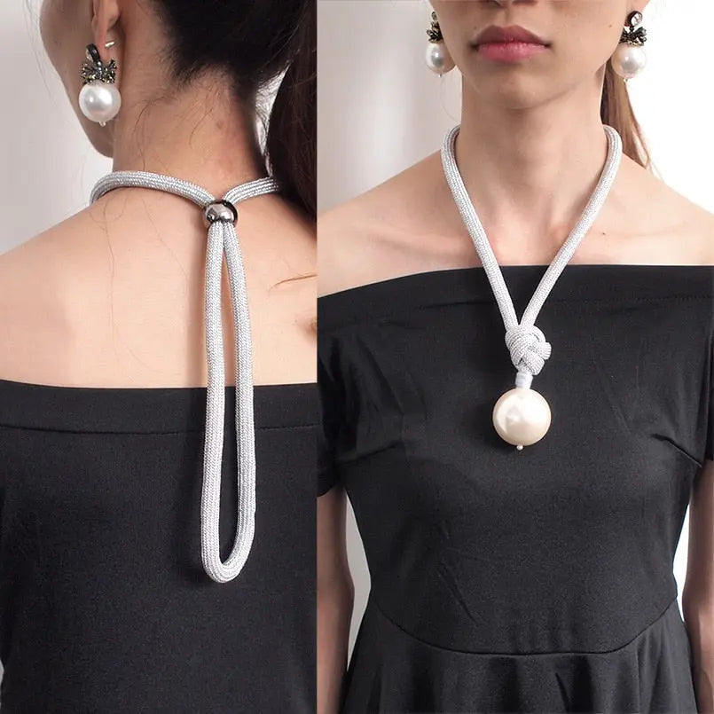 Pearl Rope Necklace Coco & Dee