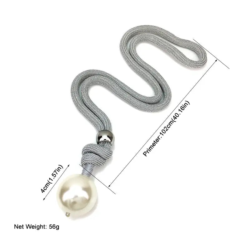 Pearl Rope Necklace Coco & Dee