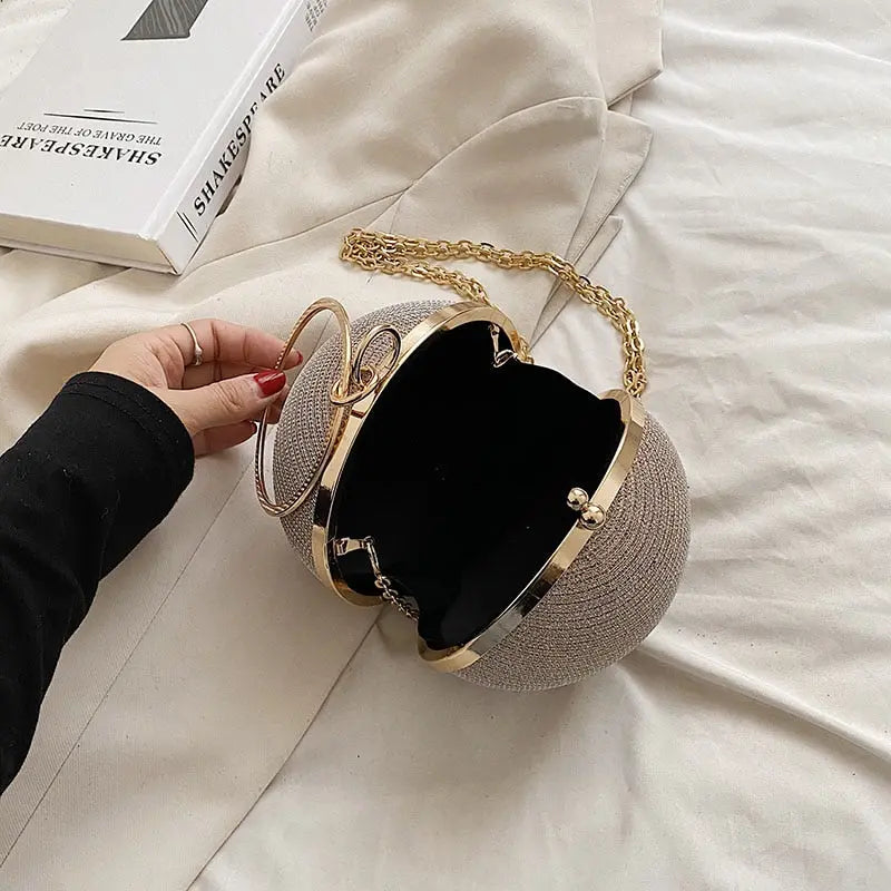 Ring Handle Rhinestones Bag Coco & Dee