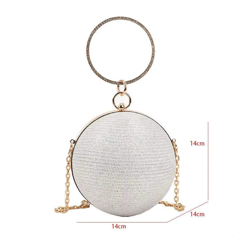 Ring Handle Rhinestones Bag Coco & Dee