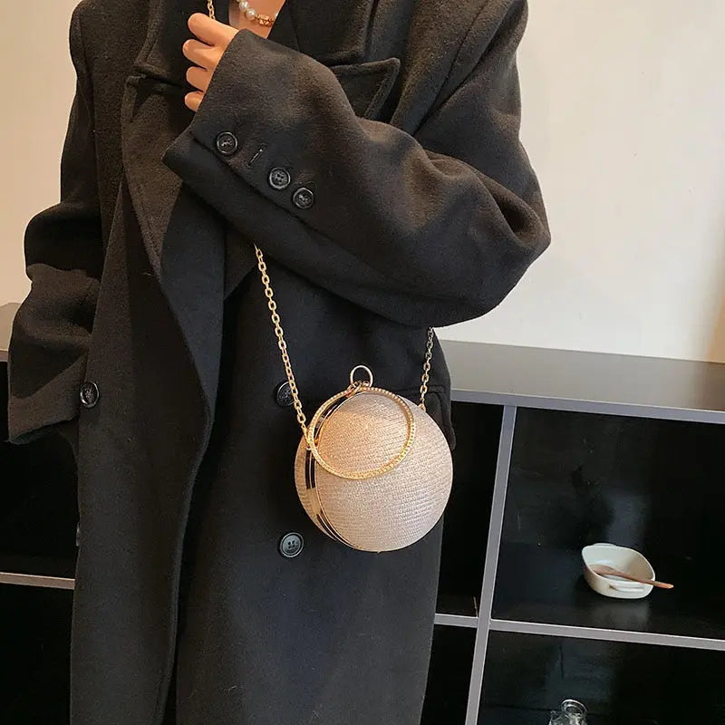 Ring Handle Rhinestones Bag Coco & Dee