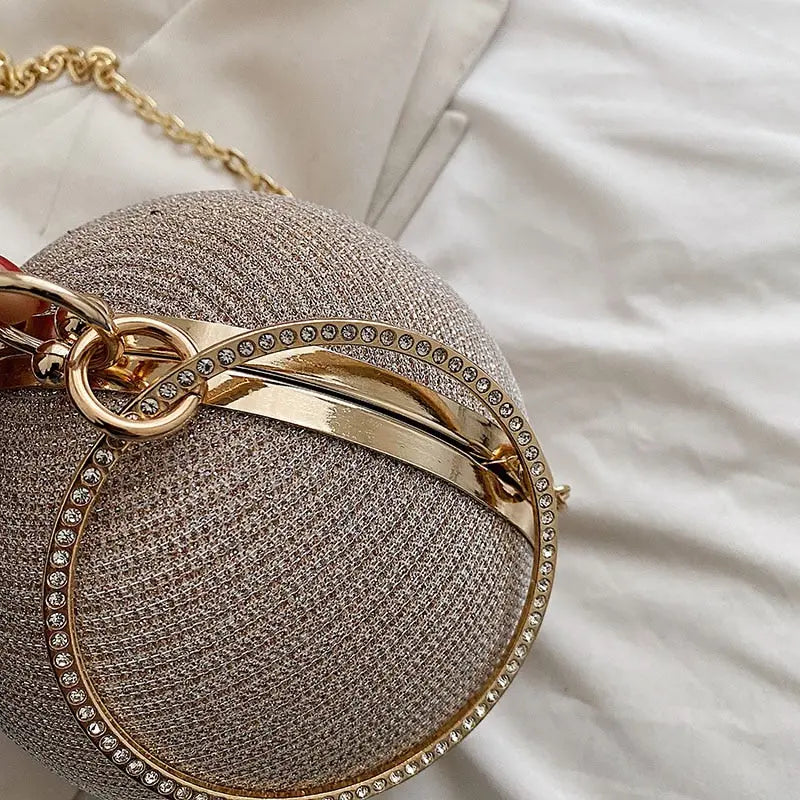 Ring Handle Rhinestones Bag Coco & Dee