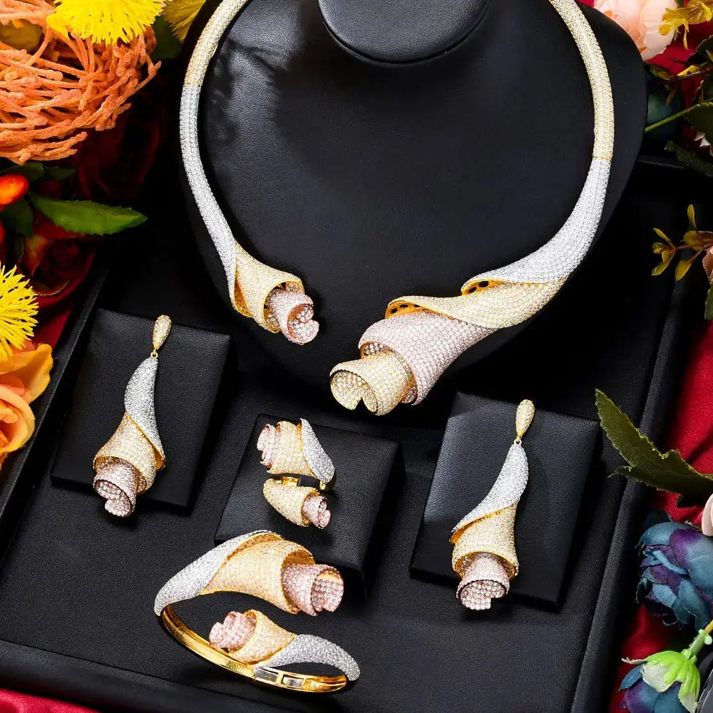 Rose Petal Jewelry Set - Coco & Dee UK