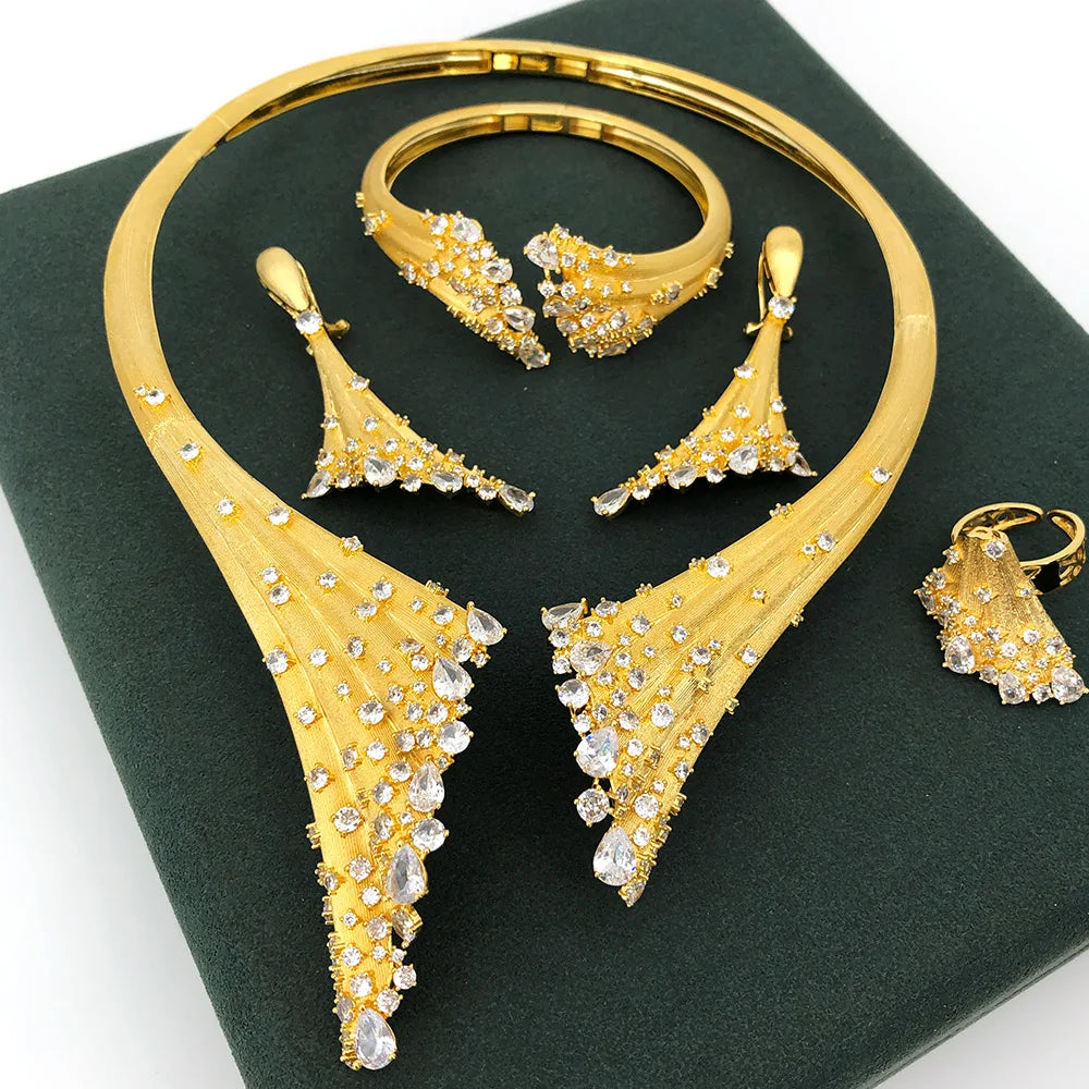 Daisy Leaf Jewelry Sets